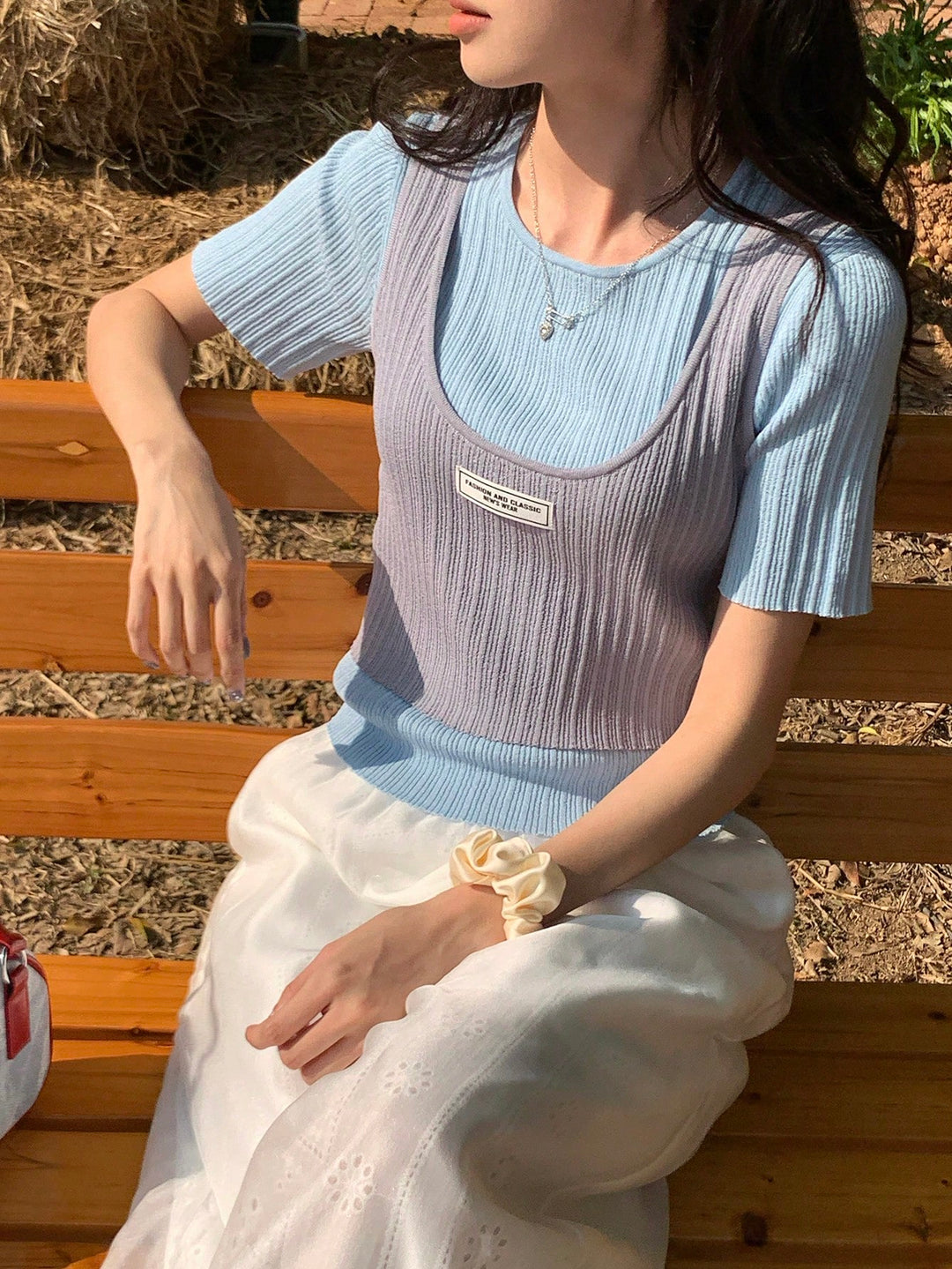 Bluză tricotată SHEIN