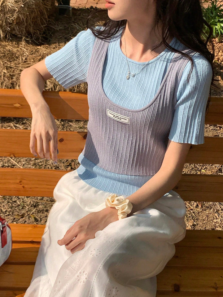 Bluză tricotată SHEIN