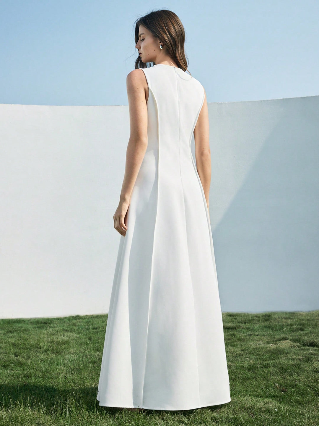 Rochie maxi SHEIN, alb