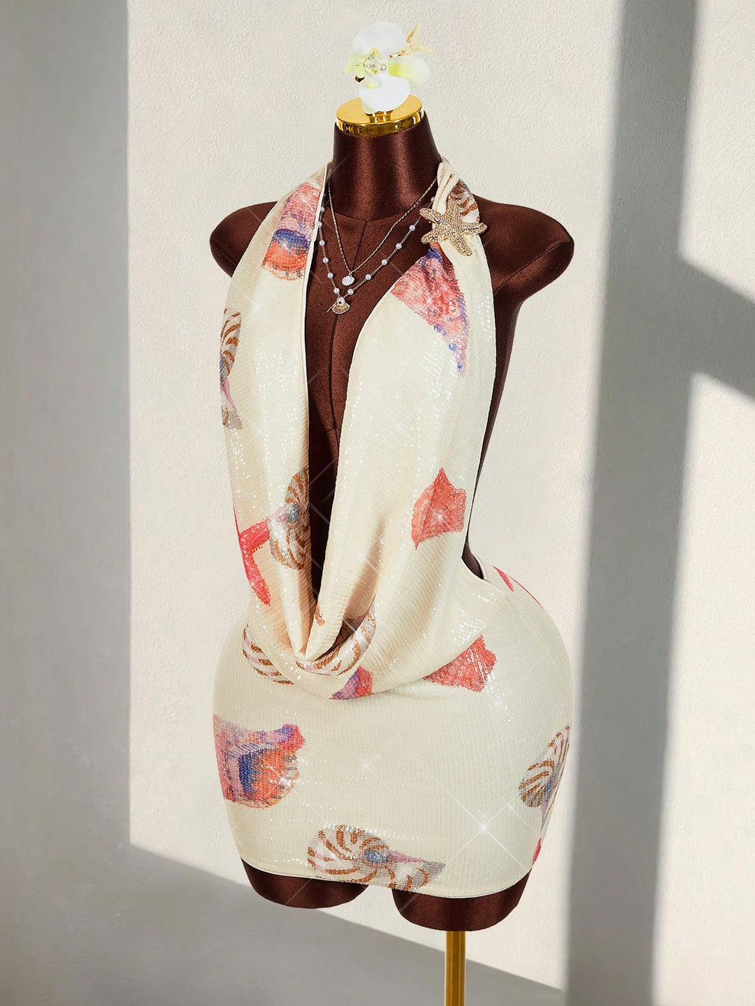 Rochie mini SHEIN, bej