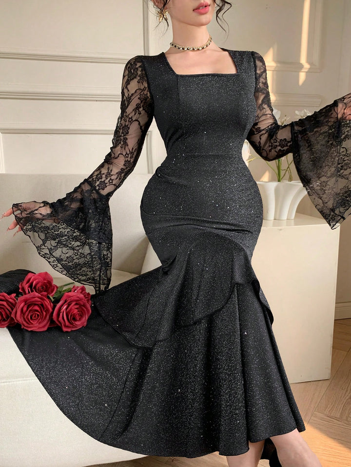 Rochie midi SHEIN, negru