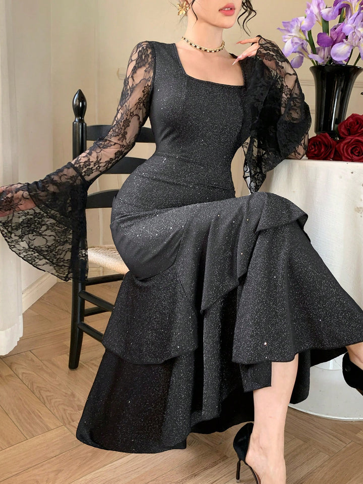 Rochie midi SHEIN, negru