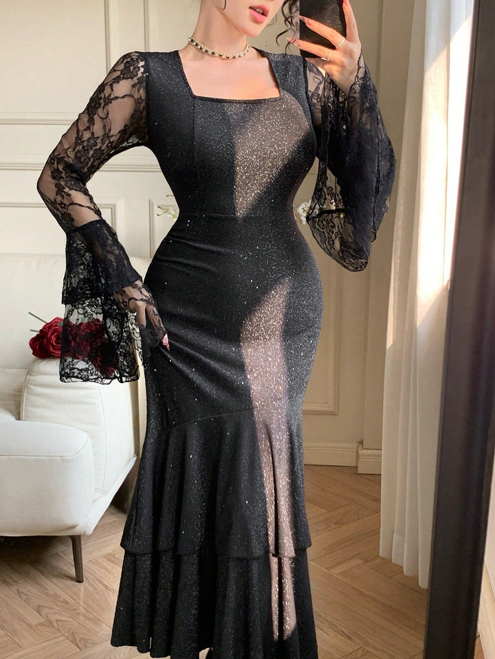 Rochie midi SHEIN, negru