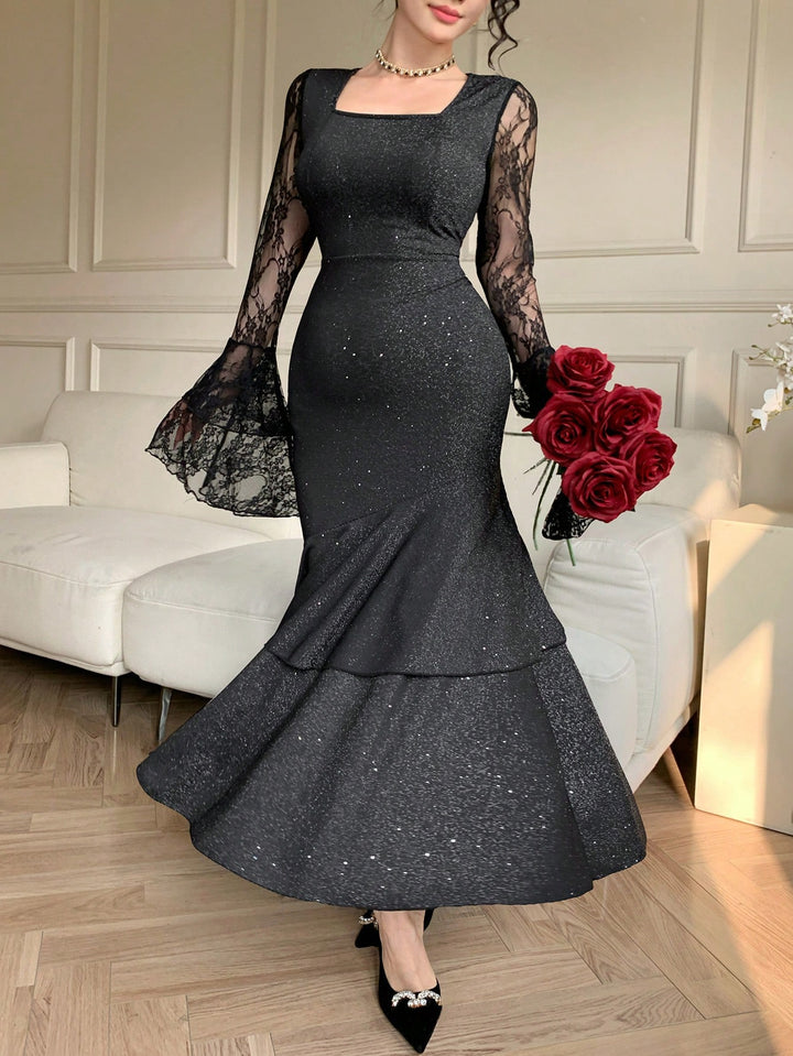 Rochie midi SHEIN, negru