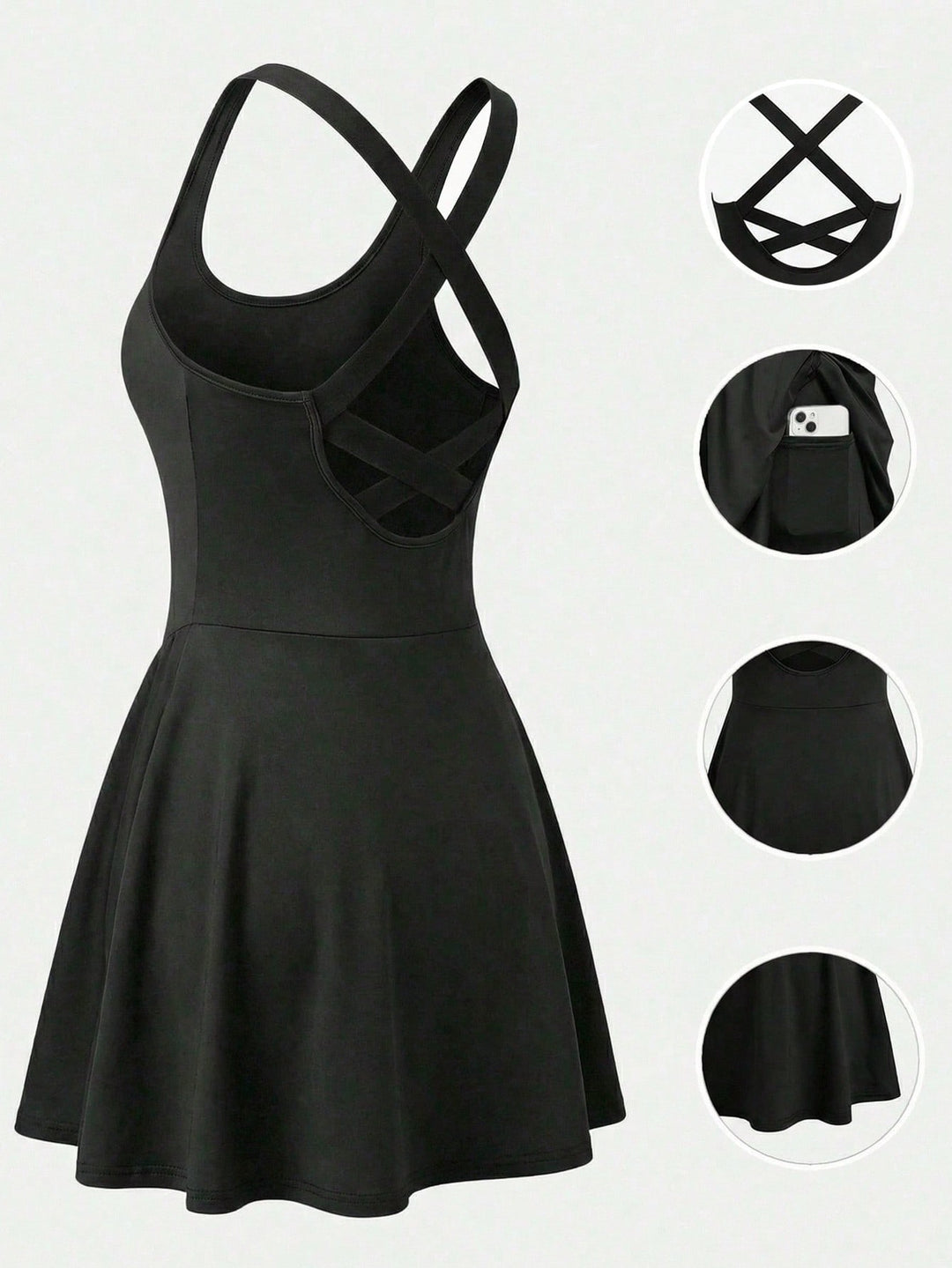 SHEIN ruha, fekete