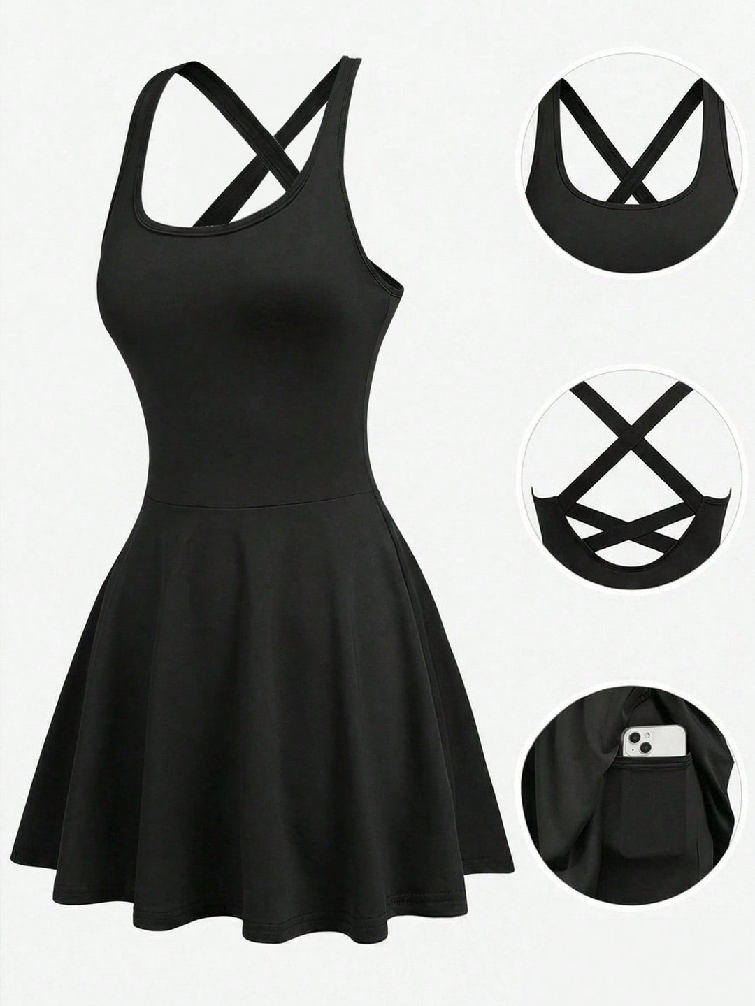 SHEIN ruha, fekete