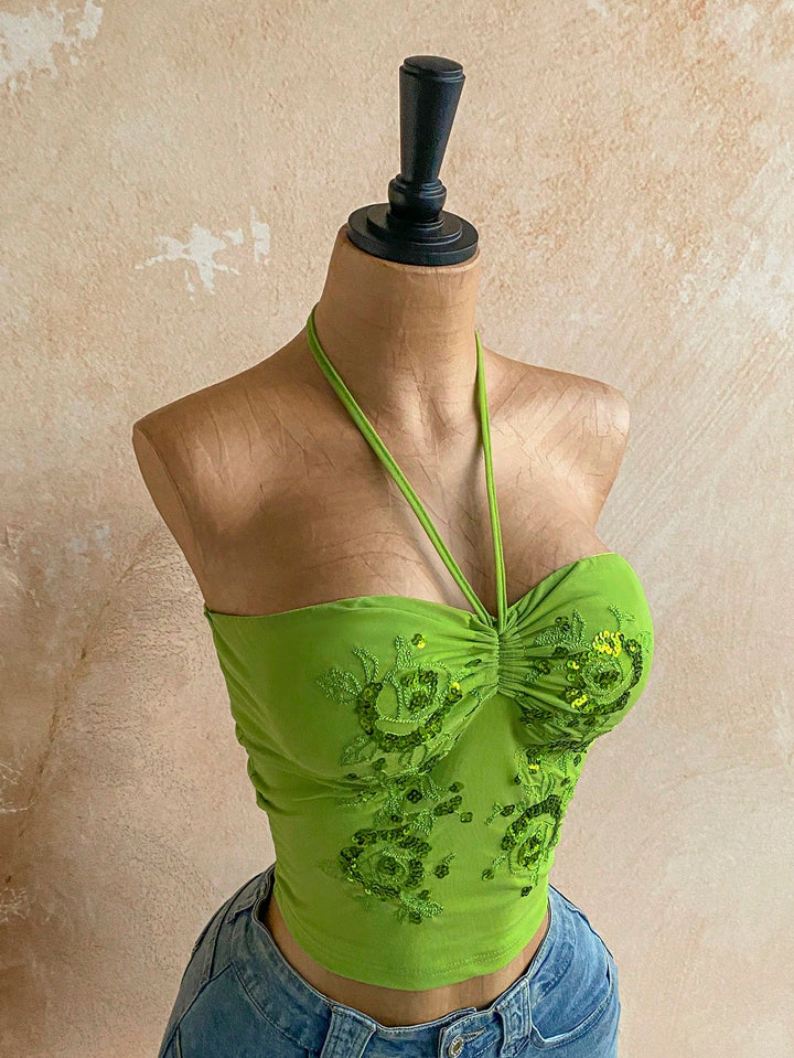 Top SHEIN, verde