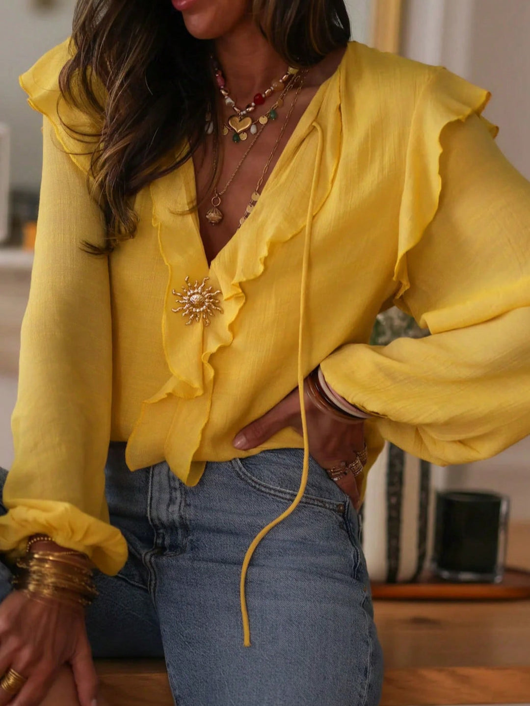 Bluza SHEIN, galben