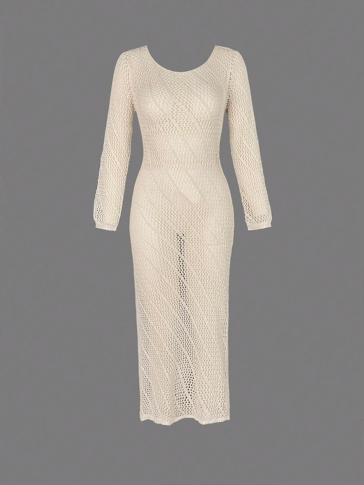 Rochie de plajă SHEIN, crem