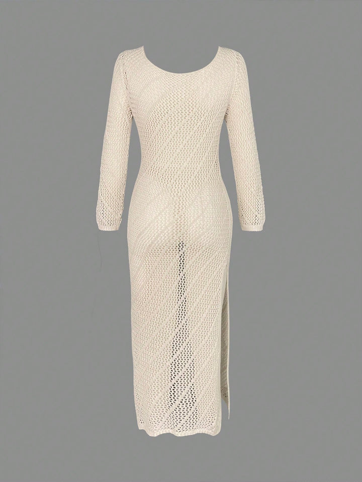 Rochie de plajă SHEIN, crem