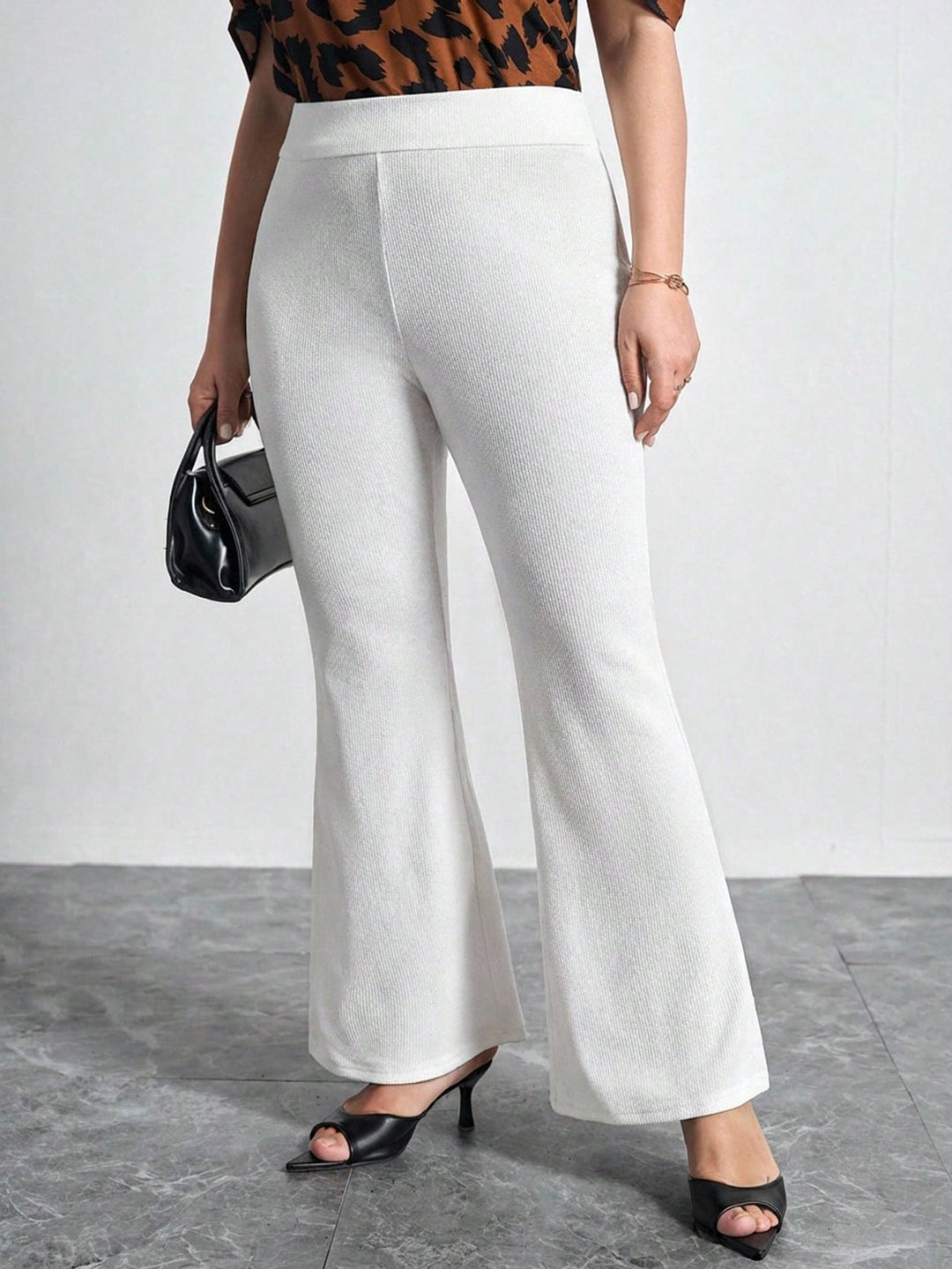 Pantaloni SHEIN, alb