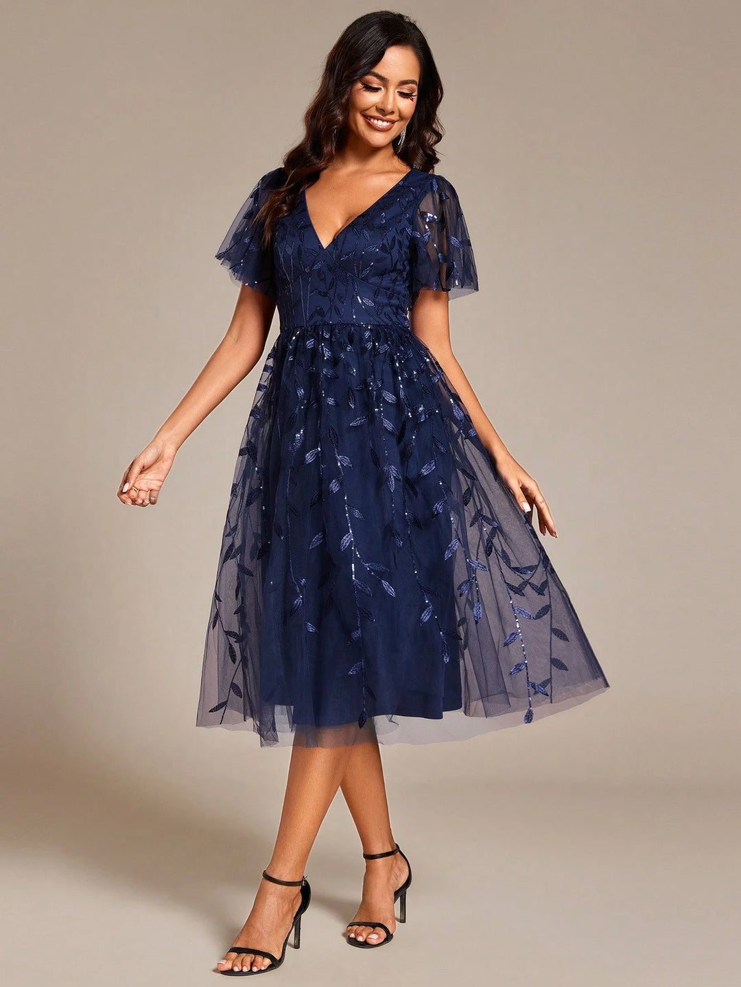 Rochie midi SHEIN, albastru
