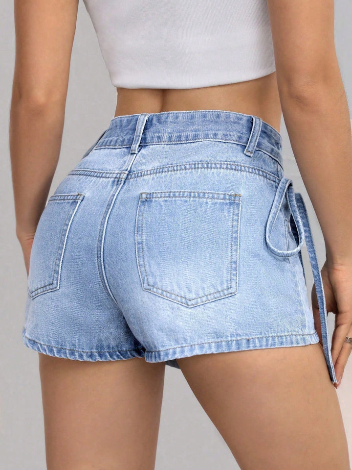 Fustă pantalon Shein, albastru