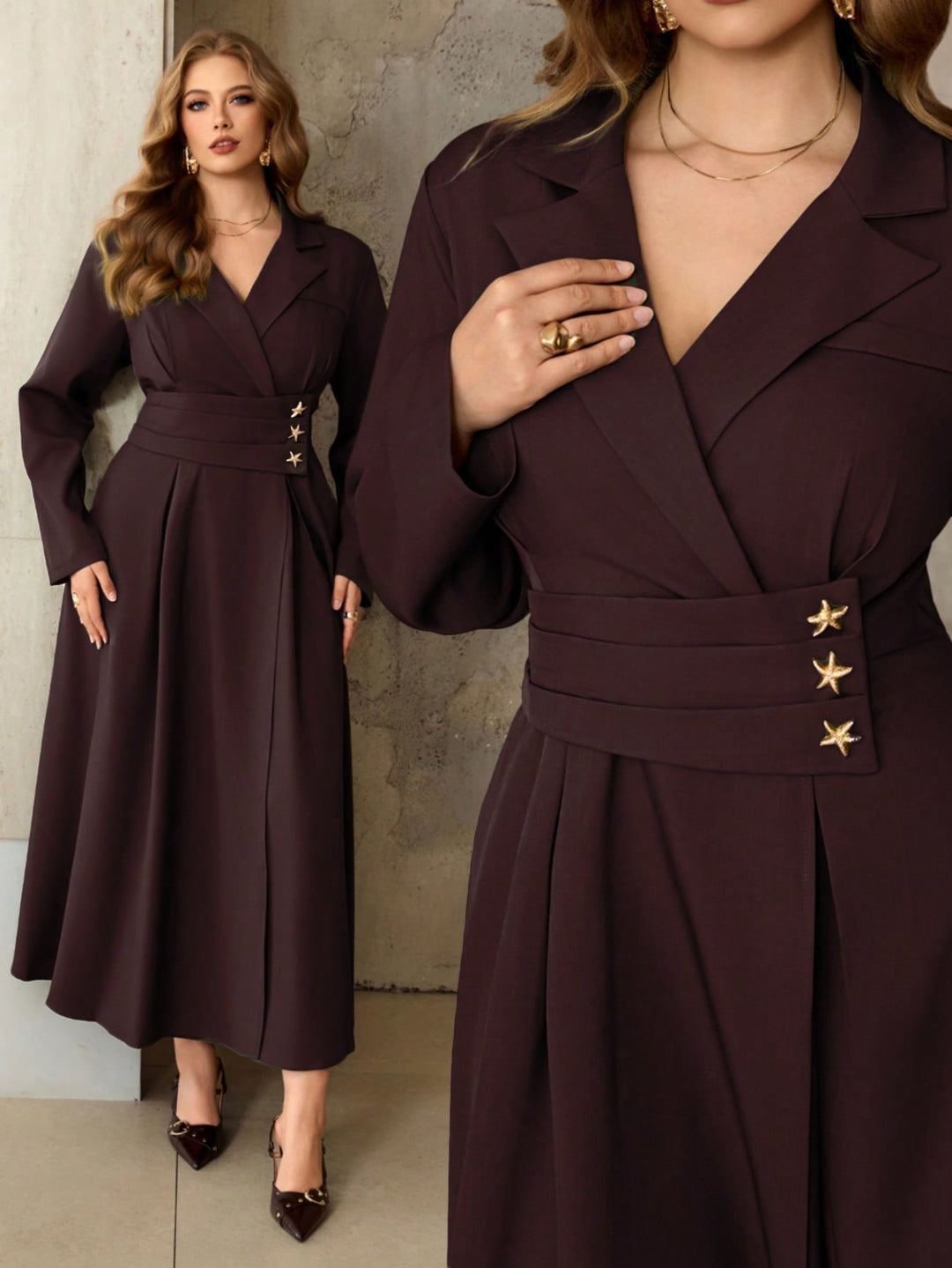Rochie SHEIN, vișiniu