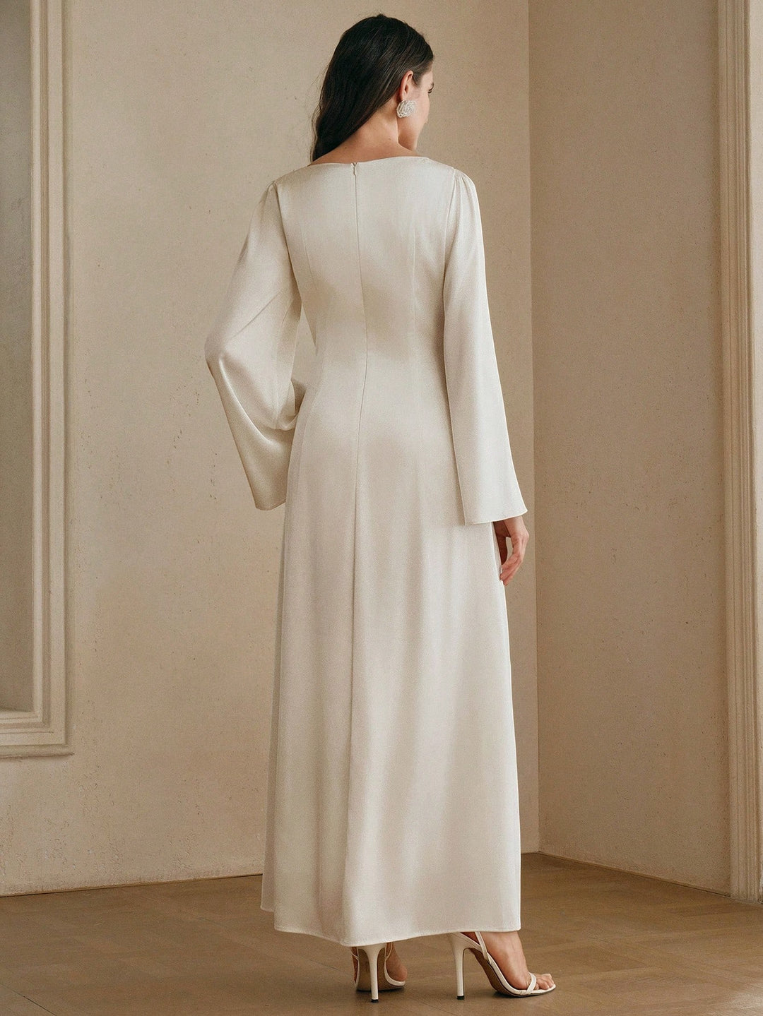 Rochie maxi SHEIN, alb