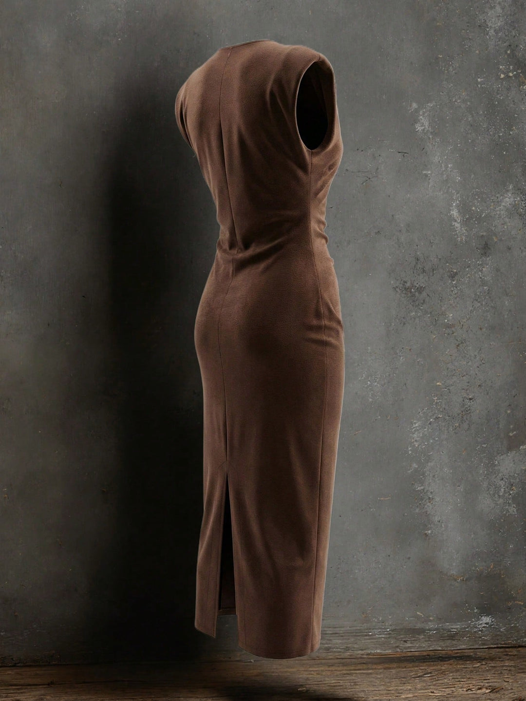 Rochie midi SHEIN, maro