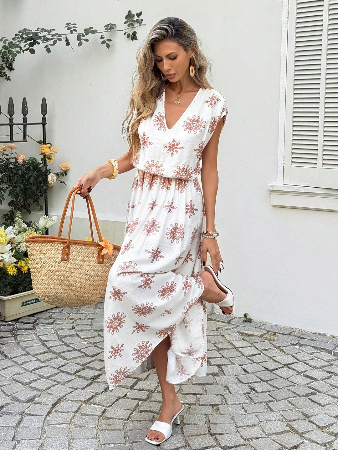 Rochie maxi SHEIN, mix culori