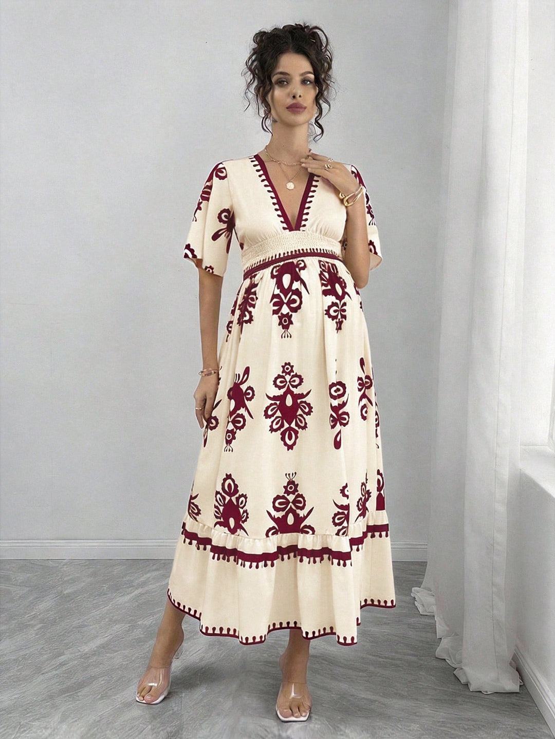 Rochie SHEIN, vișiniu