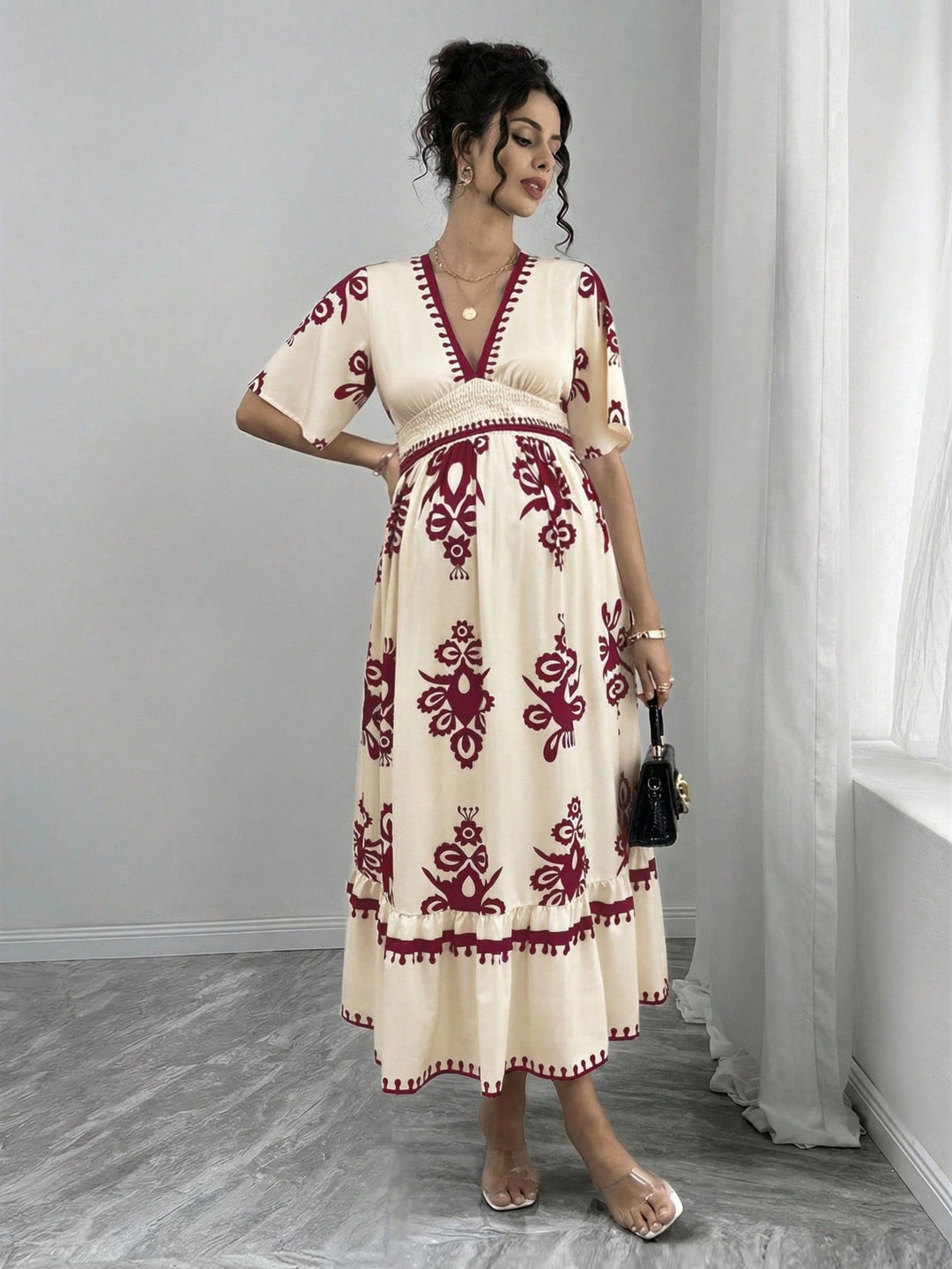 Rochie SHEIN, vișiniu