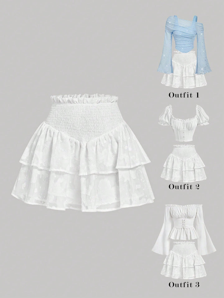 SHEIN miniszoknya, fehér