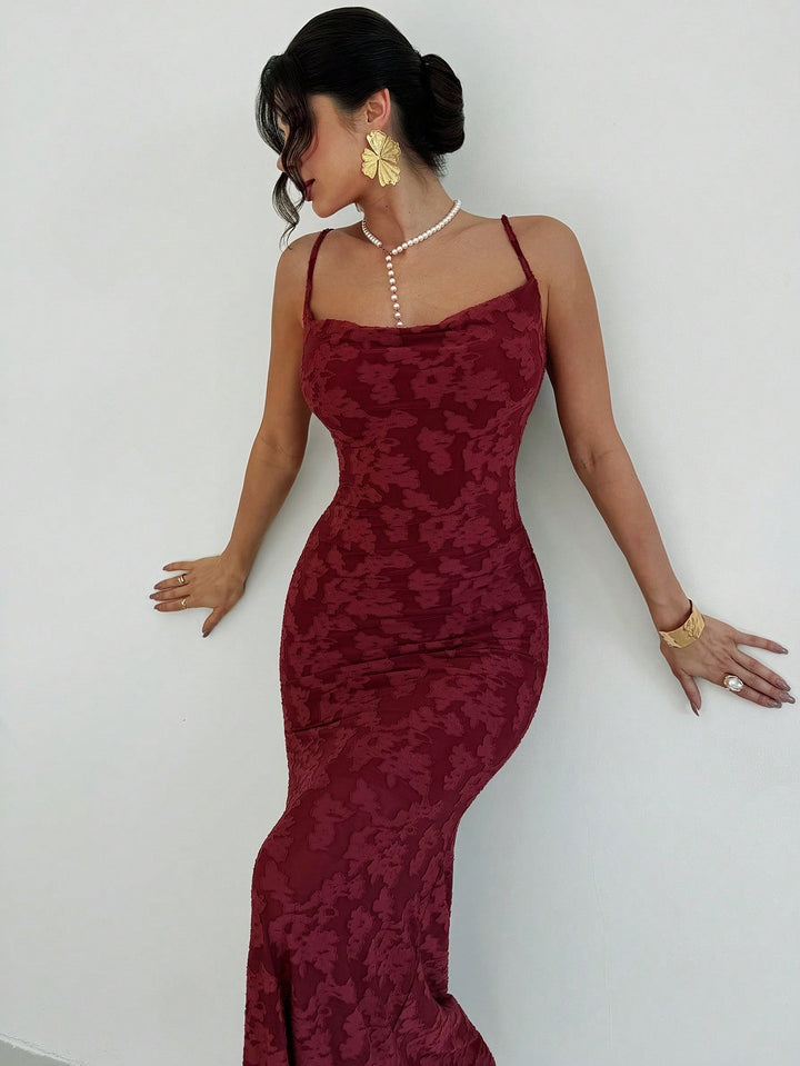 Rochie maxi SHEIN, vișiniu