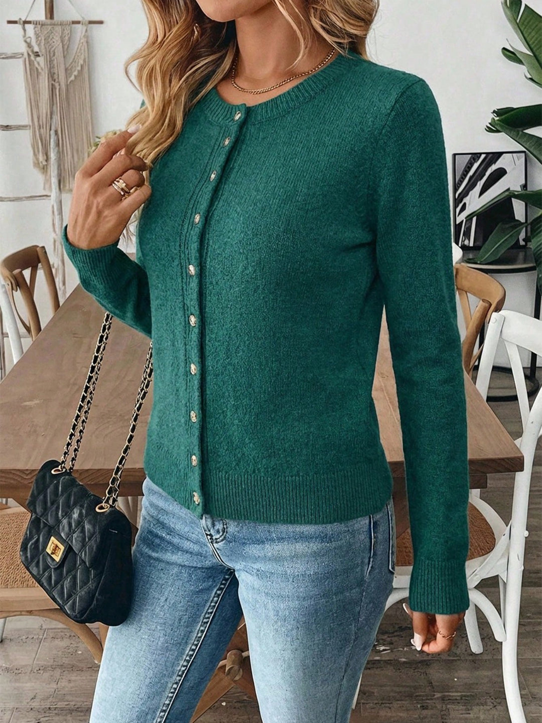 SHEIN kardigán, zöld