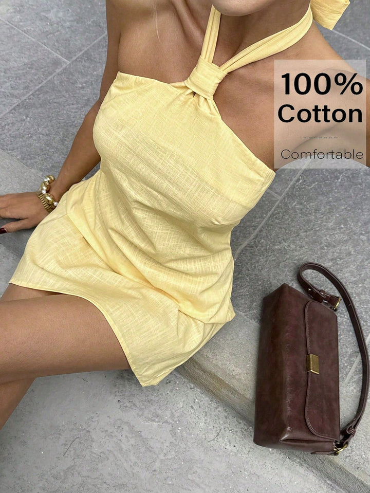Rochie mini SHEIN, galben