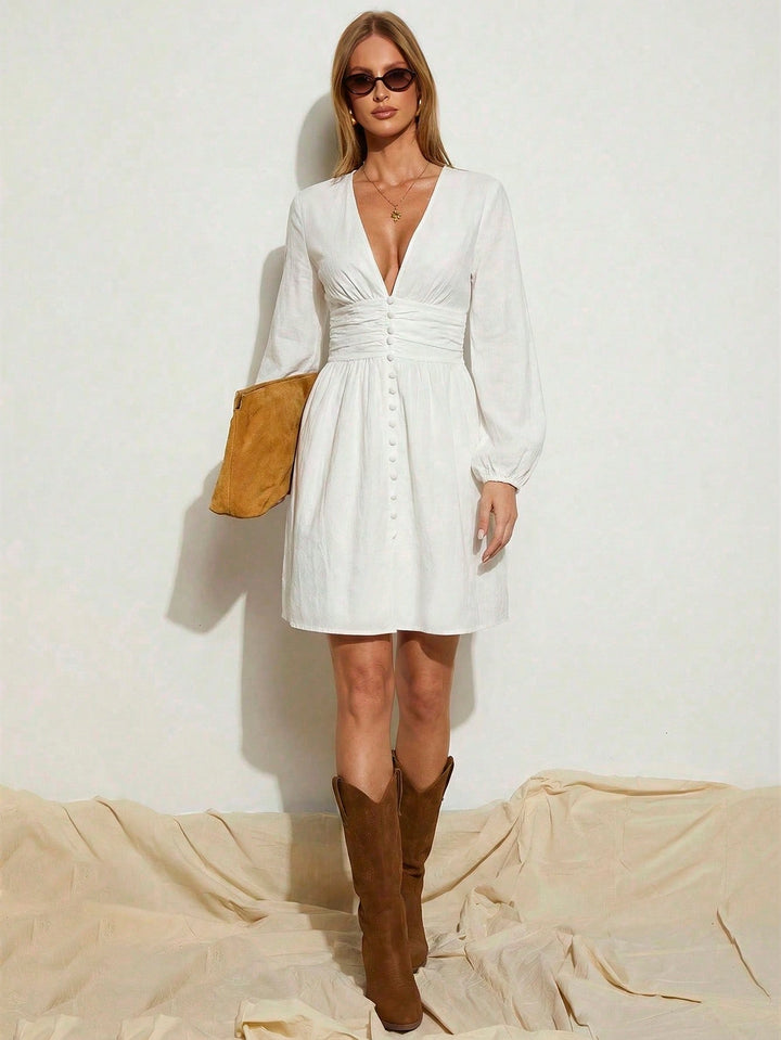 Rochie scurtă SHEIN, alb