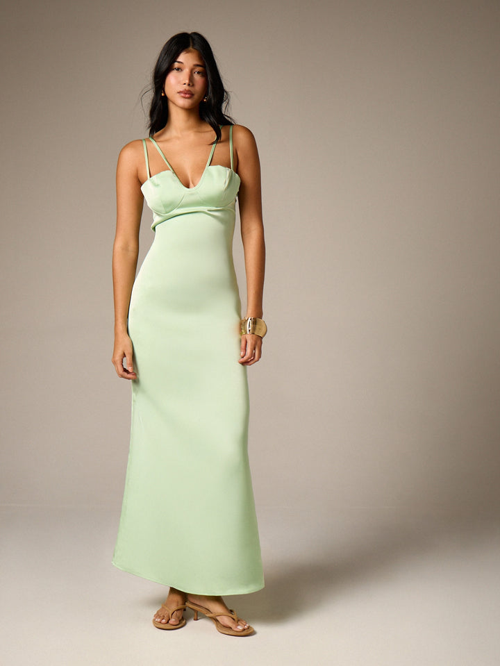 Rochie maxi SHEIN, verde