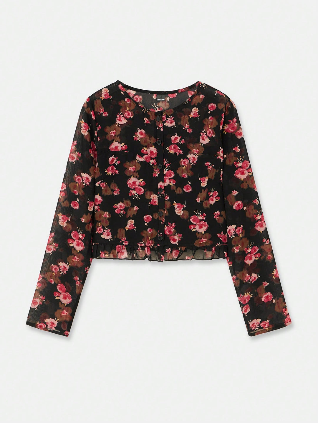 Bluza cu volane SHEIN, mix culori
