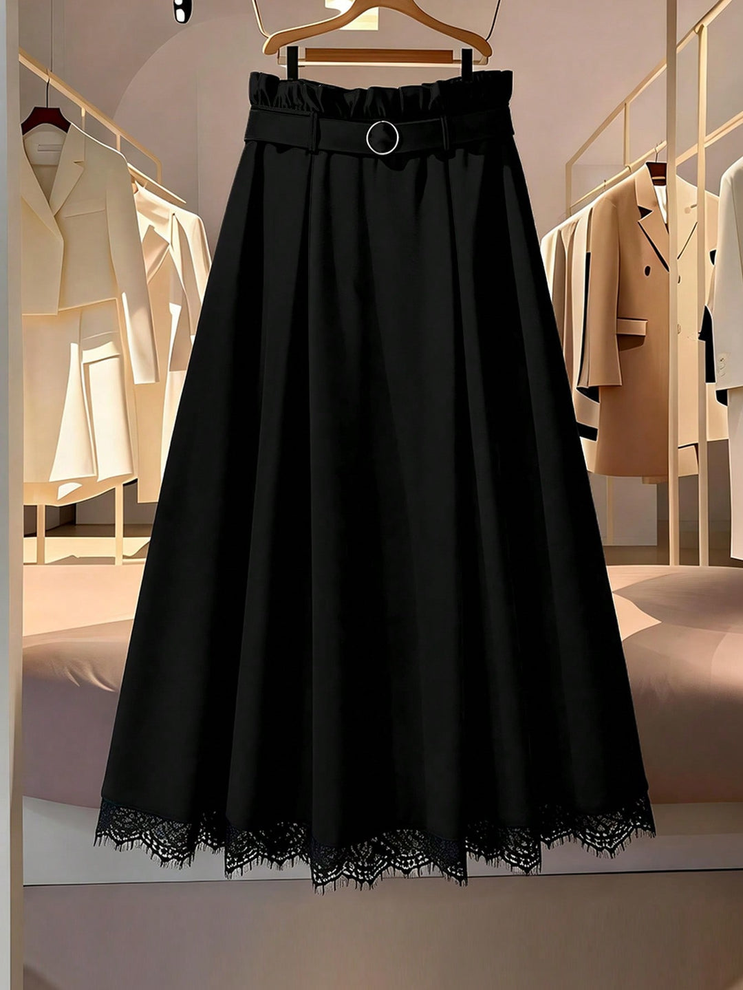 Fustă maxi SHEIN, negru