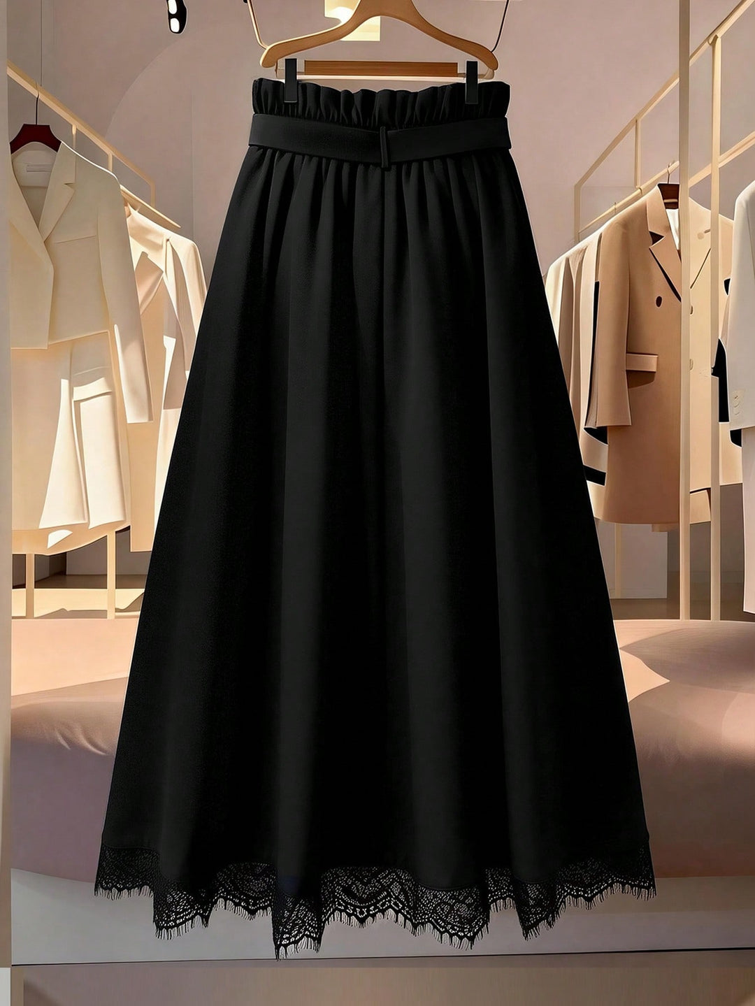 Fustă maxi SHEIN, negru