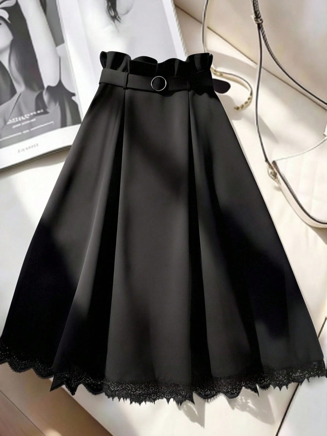 Fustă maxi SHEIN, negru