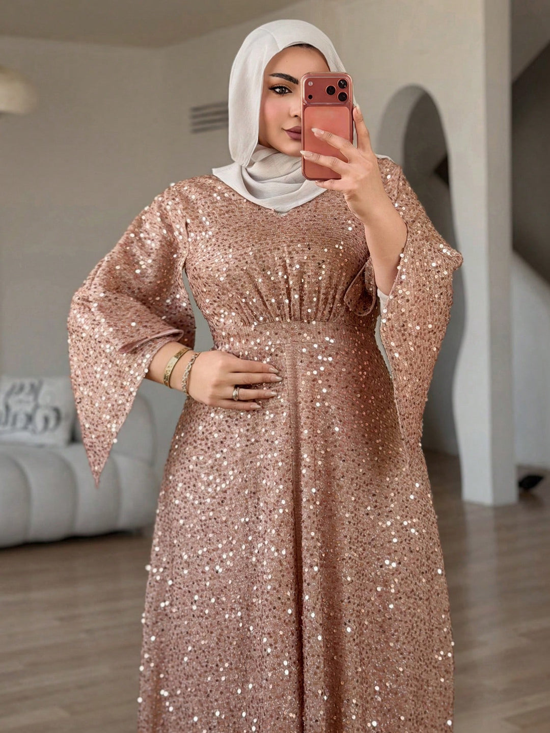 Rochie SHEIN, kaki