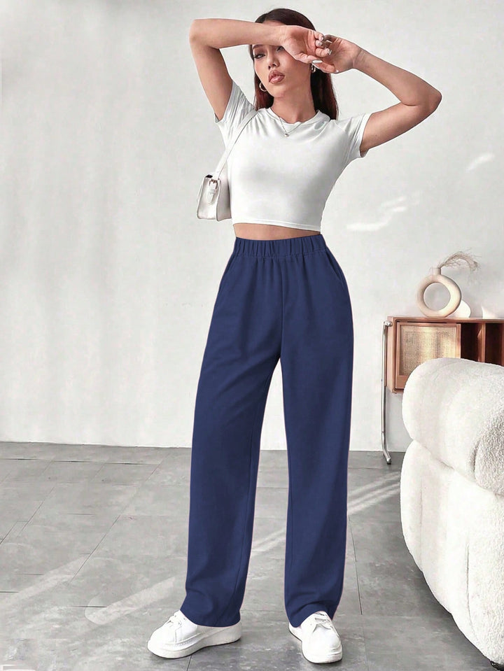 Pantaloni SHEIN, albastru