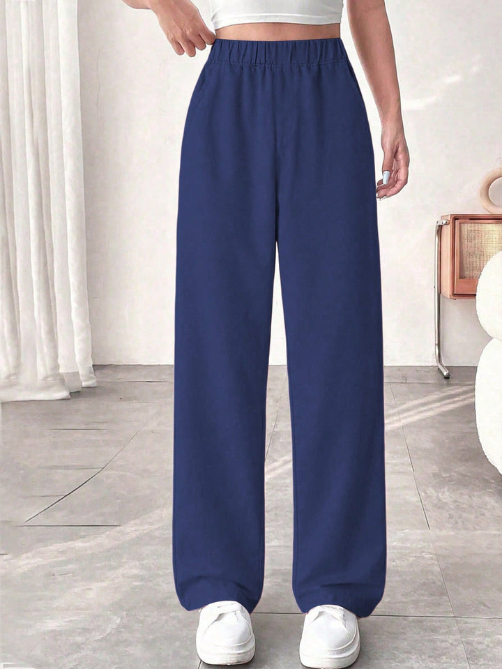 Pantaloni SHEIN, albastru
