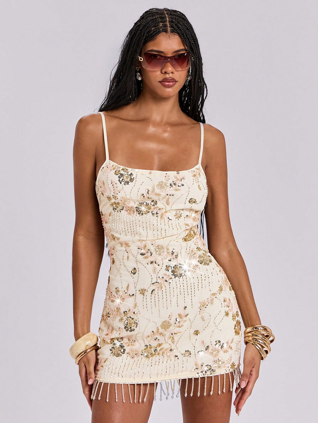 Rochie mini SHEIN, bej