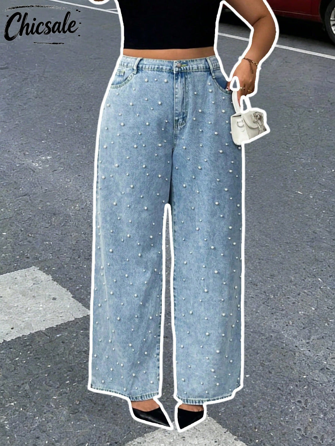 Jeans SHEIN, albastru