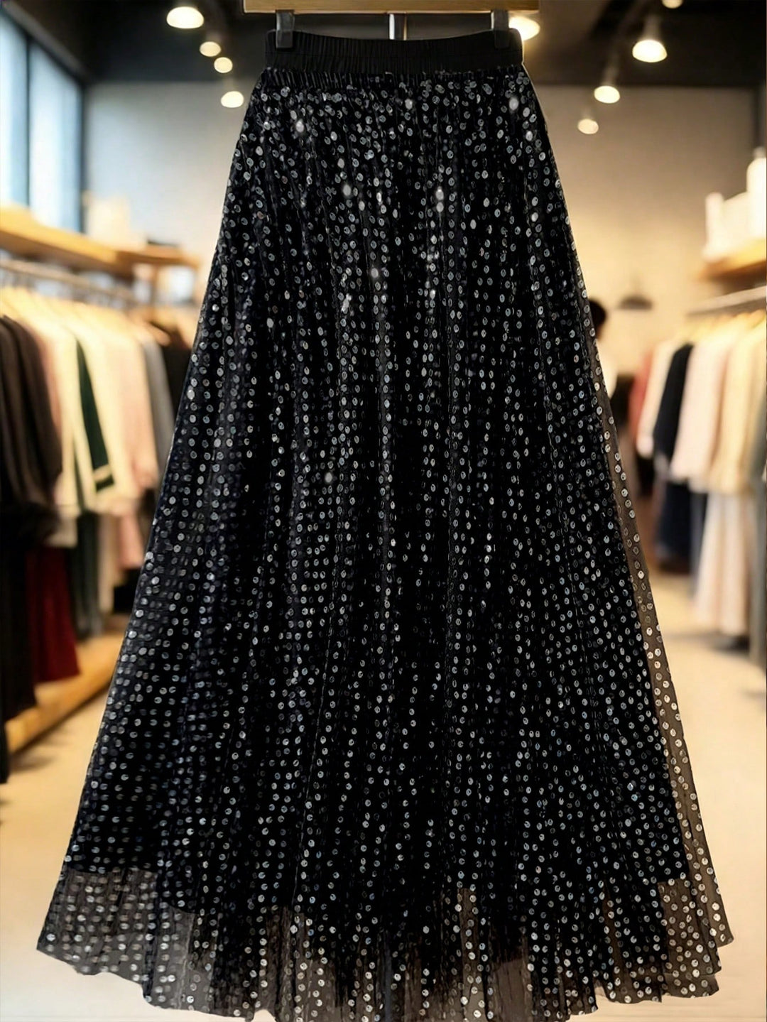Fustă maxi SHEIN, negru