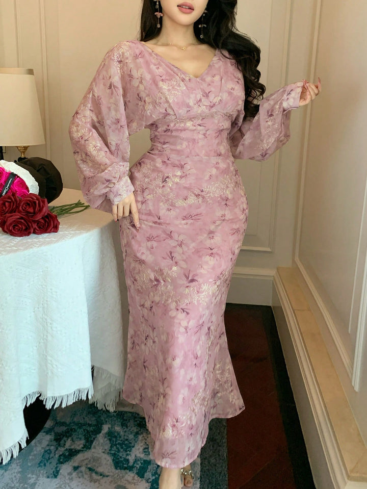 Rochie maxi SHEIN, roz