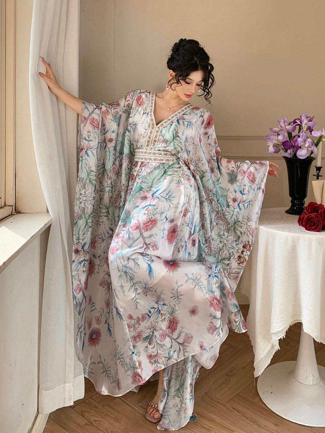 Rochie maxi SHEIN, mix culori
