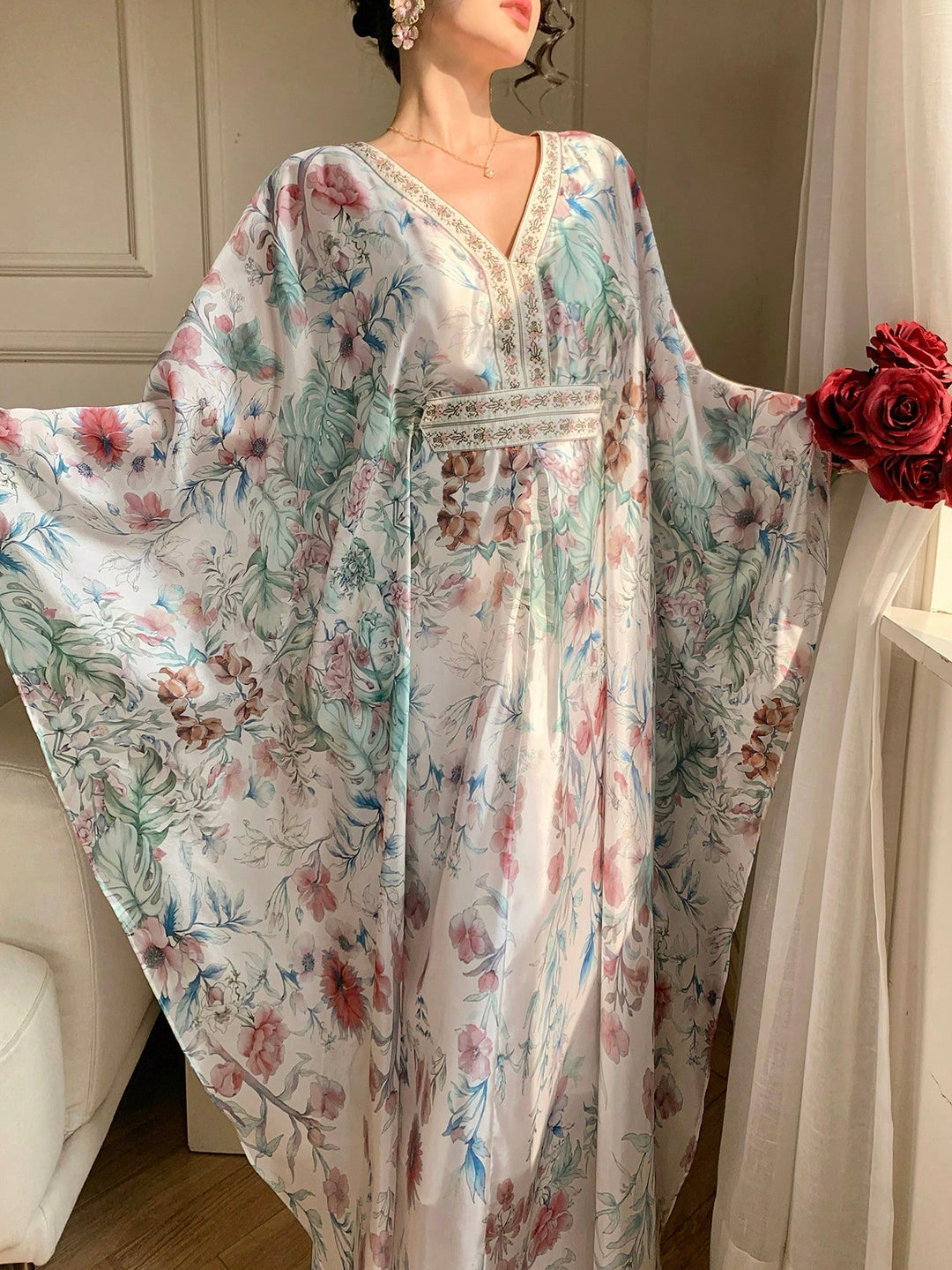 Rochie maxi SHEIN, mix culori
