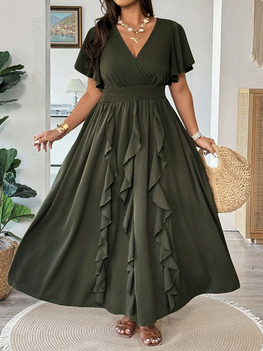 Rochie SHEIN, verde