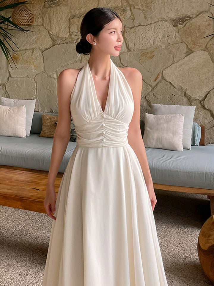 Rochie maxi SHEIN, alb
