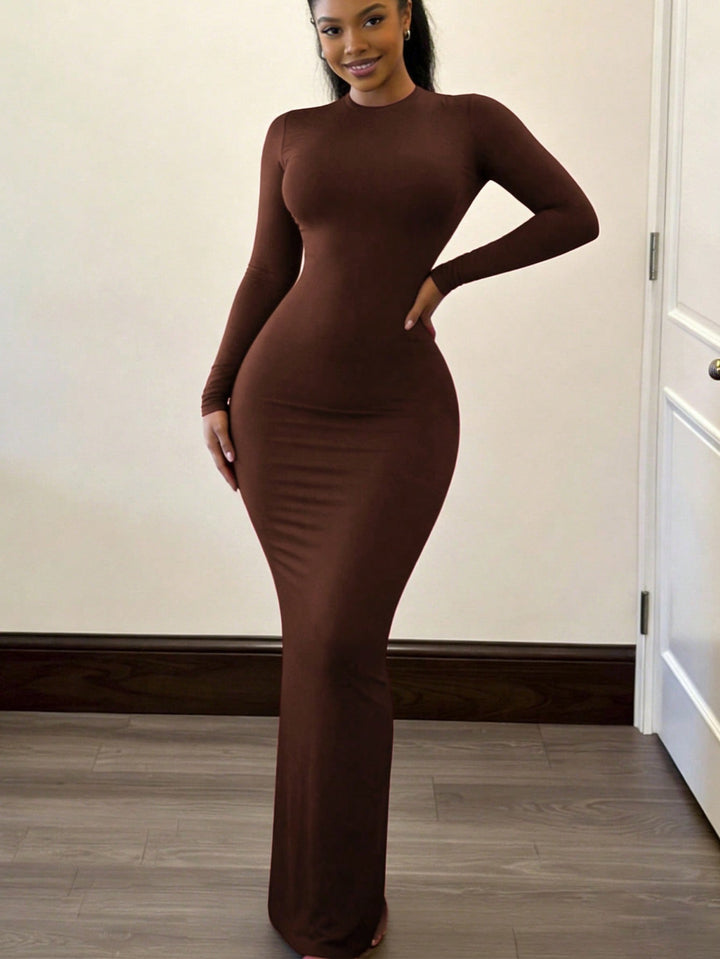 Rochie maxi SHEIN, maro