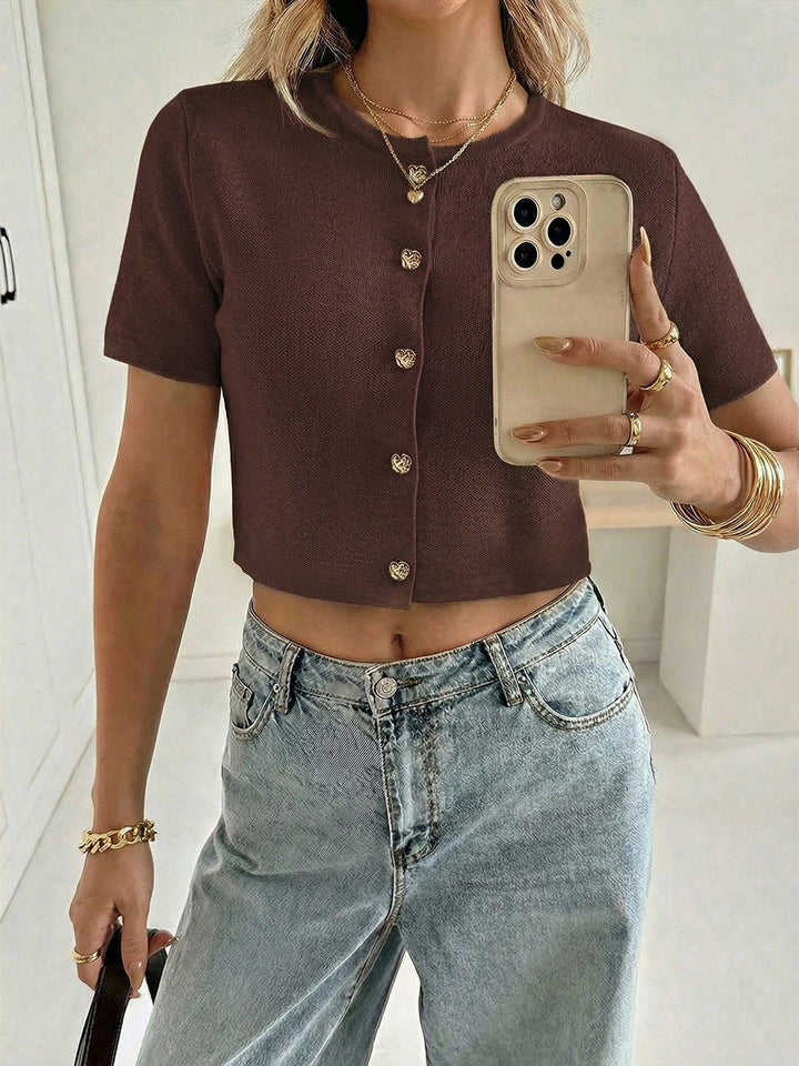 Cardigan SHEIN, maro
