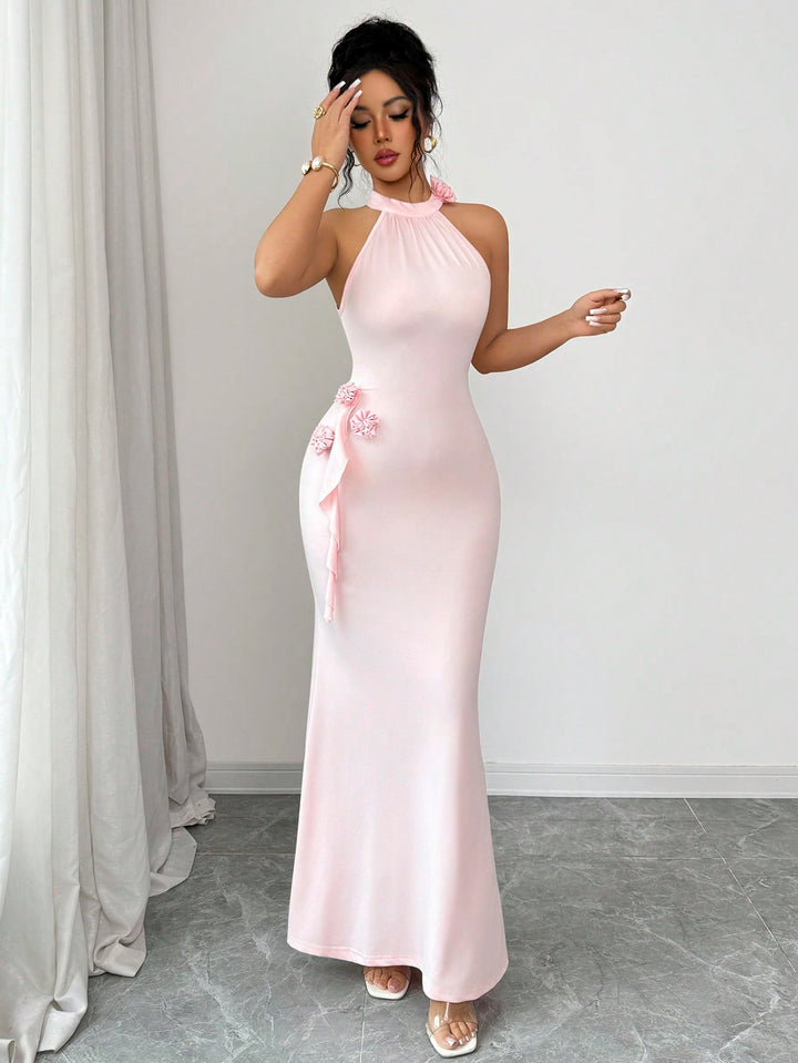 Rochie maxi SHEIN, roz