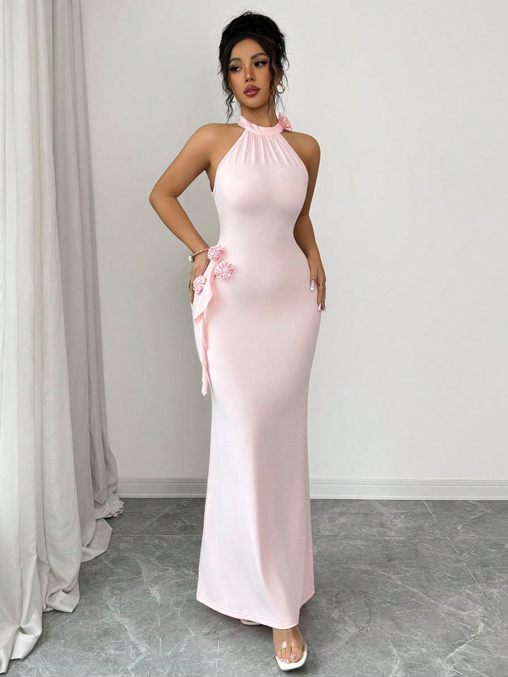 Rochie maxi SHEIN, roz