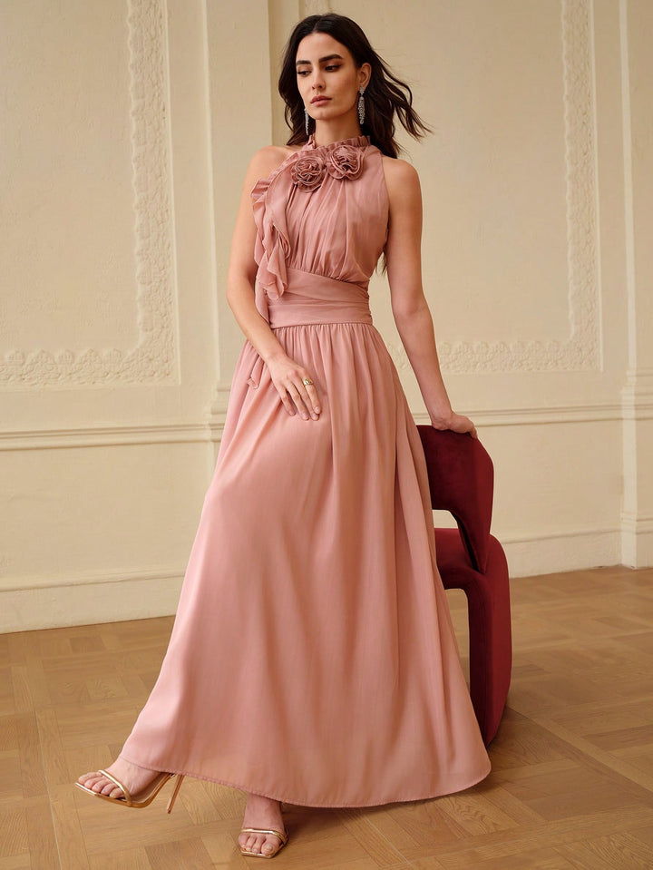 Rochie maxi SHEIN, roz