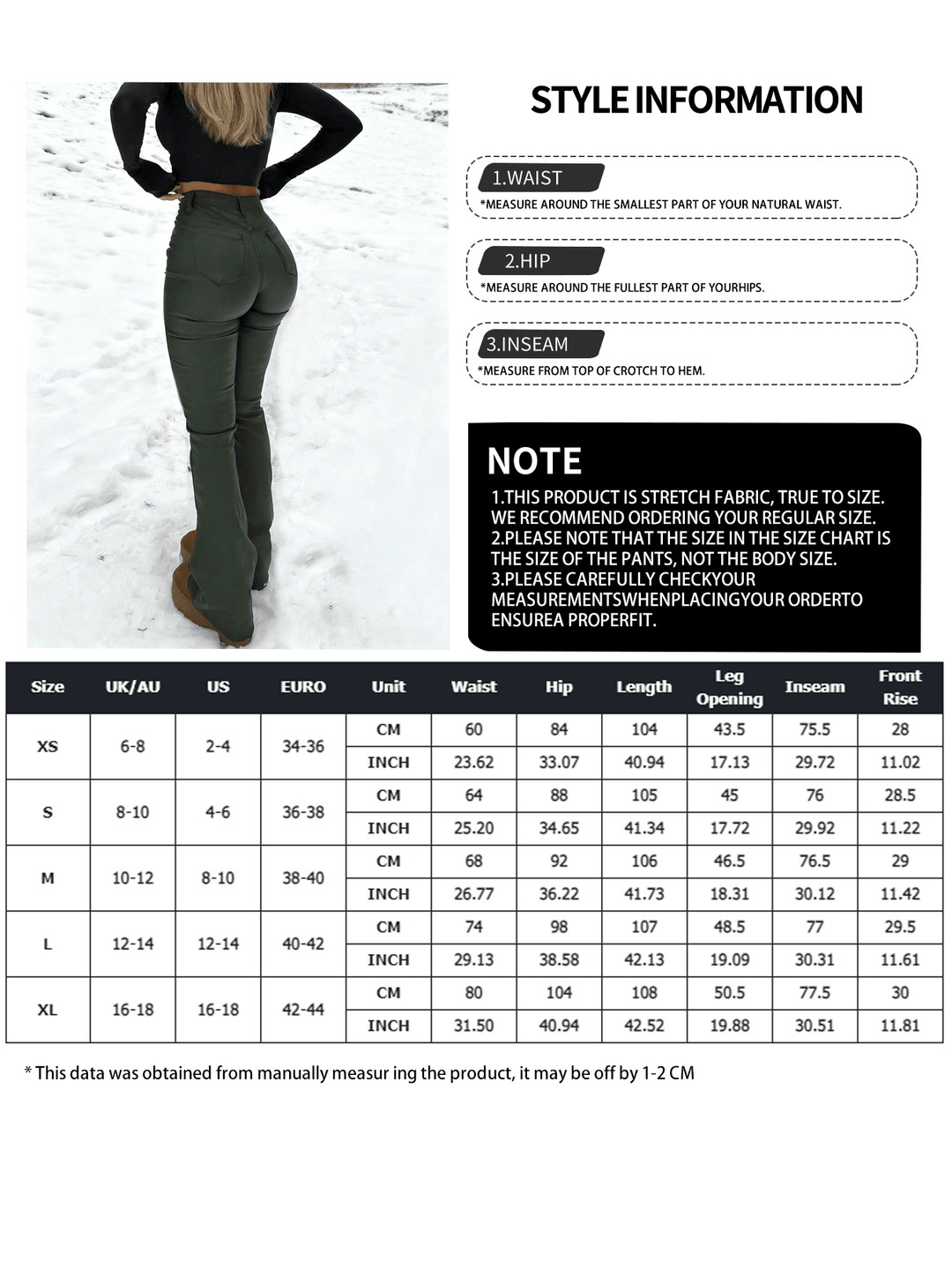 Pantaloni SHEIN, kaki